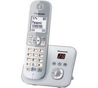 Panasonic Téléphone sans fil KX-TG6821 – DECT, répondeur et ID d'appelant – argent nacré