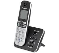 KX-TG6821 - Téléphone sans fil - système de répondeur avec ID d'appelant - DECT - noir