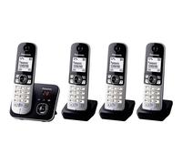 Panasonic KX-TG6824GB téléphone Téléphone DECT Identification de l'appelant Noir, Argent