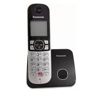 Panasonic Téléphone sans fil KX-TG6851JTB, DECT, identification de l'appelant, haut-parleur, Noir
