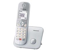 Panasonic KX-TG6851SPS Téléphone sans Fil numérique, unité de Base et 1 Casque, Identification de l'appelant, Blocage des appels gênants, Sonnette de catégorie, écran LCD, Clavier Lumineux, argenté