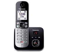 Panasonic KX-TG6861JTB Téléphone Numérique Sans Fil Avec Messagerie, Base et Récepteur Unique, Identifiant d'Appel, Verrouillage d'Appel et Automatique, Écran