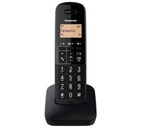 Panasonic KX-TGB610SPB Téléphone sans Fil numérique, unité de Base et 1 Casque, Identification et Blocage des appels, Volume amélioré du récepteur, résistant aux Chocs, écran LCD, Noir