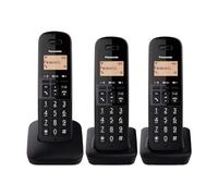 Panasonic KX-TGB613SPB Trio Teléfonos Inalámbricos Negros