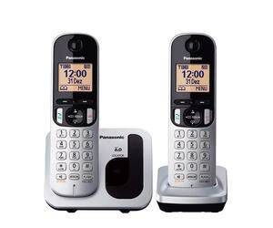 Panasonic KX-TGC212 Téléphone DECT Identification de l'appelant Métallique