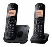 Panasonic Kx-tgc212 Téléphone Dect Identification De L'appelant Noir