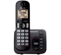 Panasonic KX-TGC220 - Téléphone sans fil - système de répondeur avec ID d'appelant/appel en instance - DECTGAP - (conférence) à trois capacité d'appel - noir Noir G