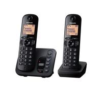 Panasonic KX-TGC222 Téléphone DECT Identification de l'appelant Noir