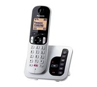 Panasonic KX-TGC260JTS Téléphone numérique sans Fil avec Messagerie numérique, unité de Base et 1 récepteur, identifiant appelant, Bloc d'appels indésirables, Mains Libres, Mode Eco One Touch, Argent