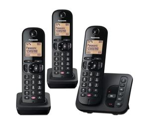 Panasonic KX-TGC263E Digital Cordless Phones: 18-min answering machine, dedicated call block button, an easy-to-read dot-matrix display and a hands-free speakerphone