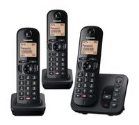 Panasonic KX-TGC263EB telefono Telefono DECT Identificatore di chiamata Nero (PANASONIC KX-TGC263EB DECT TRIO) - Versione UK