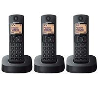 KX-TGC313SP - Téléphone sans fil avec ID d'appelant/appel en instance - DECT\GAP - noir + 2 combinés supplémentaires