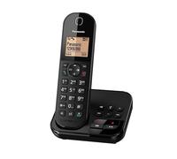 Panasonic KX-TGC420FRB Téléphone Numérique Sans Fil Répondeur Numérique, Base et Combiné Simples, Mains Libres, Identification de l'Appelant, Blocage des Appels Indésirables, Eco Plus, LCD, Noir