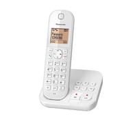 Panasonic KX-TGC420FRW - Téléphone sans fil - système de répondeur avec ID d'appelant/appel en instance - DECTGAP - blanc