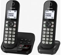 Panasonic KX-TGC462GB - Téléphone sans fil - Répondeur avec identification de l'appelant - noir + combiné supplémentaire