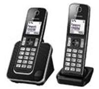 Panasonic KX-TGD312JT - Téléphone sans fil avec ID d'appelant/appel en instance - DECT\GAP - (conférence) à trois capacité d'appel - noir, argent + combiné supplémentaire Noir, Argent G