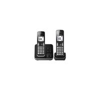 Panasonic KX-TGD322, Téléphone DECT, Haut-parleur, 50 entrées, Identification de l'appelant, Noir