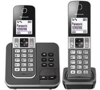 Panasonic KX-TGD322 Téléphones sans fil, répondeur, écran noir