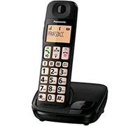 Panasonic KX-TGE110 Téléphone DECT Identification de l'appelant Noir