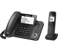 Panasonic KX-TGF320E, Téléphone DECT, Haut-parleur, 100 entrées, Identification de l'appelant, Noir