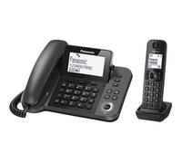 Panasonic KX-TGF320E, Téléphone DECT, Haut-parleur, 100 entrées, Identification de l'appelant, Noir