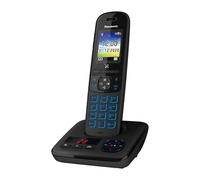 Panasonic KX-TGH720FRB DECT Téléphone Numérique Sans Fil Répondeur, Base et Combiné, Haut-Parleur Mains Libres, Identification de l'Appelant, Blocage des Appels Indésirables, Écran LCD Couleur, Noir