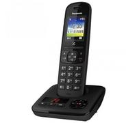 Panasonic KX-TGH720JT Téléphone DECT sans fil noir avec répondeur et identification de l'appelant