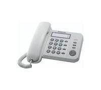 Panasonic KX-TS520EX1W Téléphone Fixe Maison Bureau Carnet D'Adresses 50 Numéro