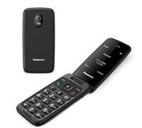 Panasonic KX-TU410 Téléphone Portable 4G à Clapet 2,4 Pouces, Bouton SOS, Bluetooth 5.0, HAC, Haut-Parleur, IP44, Noir