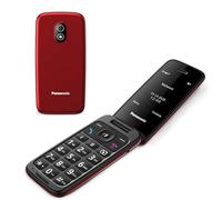 Panasonic KX-TU410 Téléphone Portable 4G à Clapet, Rouge