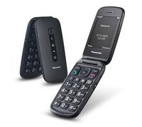 Panasonic KX-TU550EXB Téléphone Portable à Clapet 4G, Écran Large 2,8", Appareil Photo 1,2 MP, Autonomie 290h, Noir