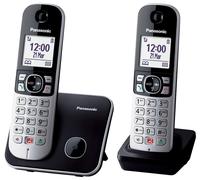 Panasonic KX-TG6852JTB téléphone Téléphone DECT Identification de l'appelant Noir, Gris