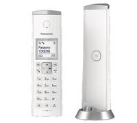 Panasonic KX-TGK212SP Téléphone DECT Identification de l'appelant Argent, Blanc