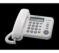 Panasonic KXTS580EX1W Téléphone A Fil LCD Analogique Identif.chiamate Blanc