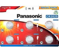 Panasonic Lithium CR2025 Pile bouton blister 6 pièces