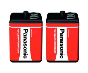 PANASONIC Lot de 2 Blisters de 1 Pile Special Power 4R25X Red Zinc-Carbon 6V