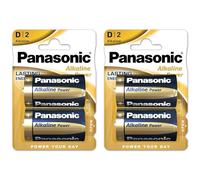 Goobay LR20 2-BL Panasonic Alkaline Power Batterie à usage unique D Alcaline
