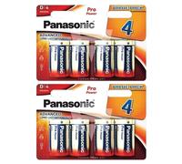 Panasonic Lot de 2 Blisters de 4 piles POWER GOLD LR20
