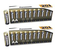 Panasonic Lot de 2 Packs 20 Piles Alcalines Everyday Power SILVER AA LR6