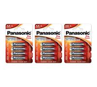 Panasonic Lot de 3 Blisters de 4 Piles Pro Power Alcaline LR6/AA (Mignon) 1,5 V