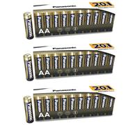 Panasonic Lot de 3 Packs 20 Piles Alcalines Everyday Power SILVER AA LR6