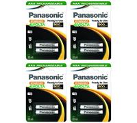 Panasonic Lot de 4 2 piles Rechargeable Evolta AAA (Micro)/HR03 - 900 mAh