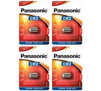 PANASONIC Lot de 4 Blisters de 1 Pile Photo CR2 Lithium - 3V