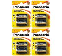 Panasonic Lot de 4 Packs 2 Piles Alcaline POWER BRONZE LR14/C (Baby)