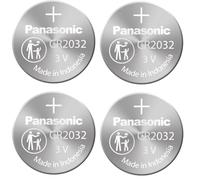 Panasonic Lot de 4 Piles Bouton au Lithium CR2032 3 V