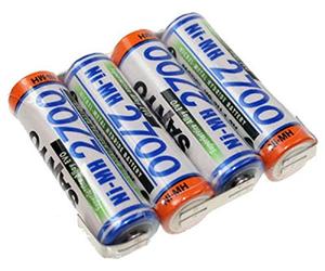 Panasonic Lot de 4 piles F1x4 AA HR-3U LF Z 4,8 V 2700 mAh