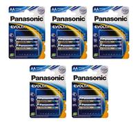 Panasonic Lot de 5 Blisters de 2 piles Evolta AA Alcaline
