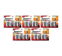 Panasonic Lot de 5 Blisters de 4 piles POWER GOLD LR20