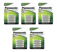 Panasonic Lot de 5 packs 4 Piles Rechargeable Evolta NiMH AAA (Micro)/HR03 - 900 mAh