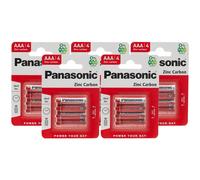 Panasonic Lot de 5 Packs de 4 Piles Red Zinc-Carbon AAA R03-1,5 V